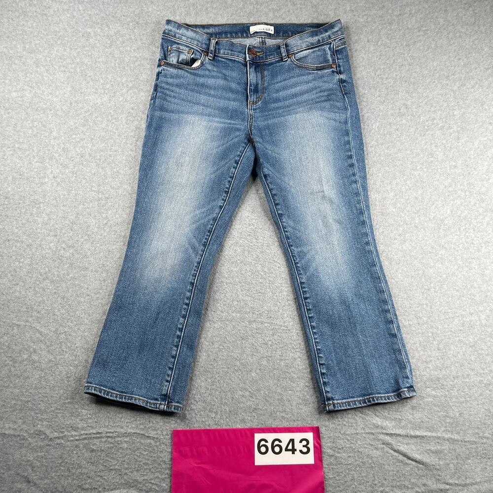 Ann Taylor Loft Denim Jeans Womens Size 6 Casual Distressed